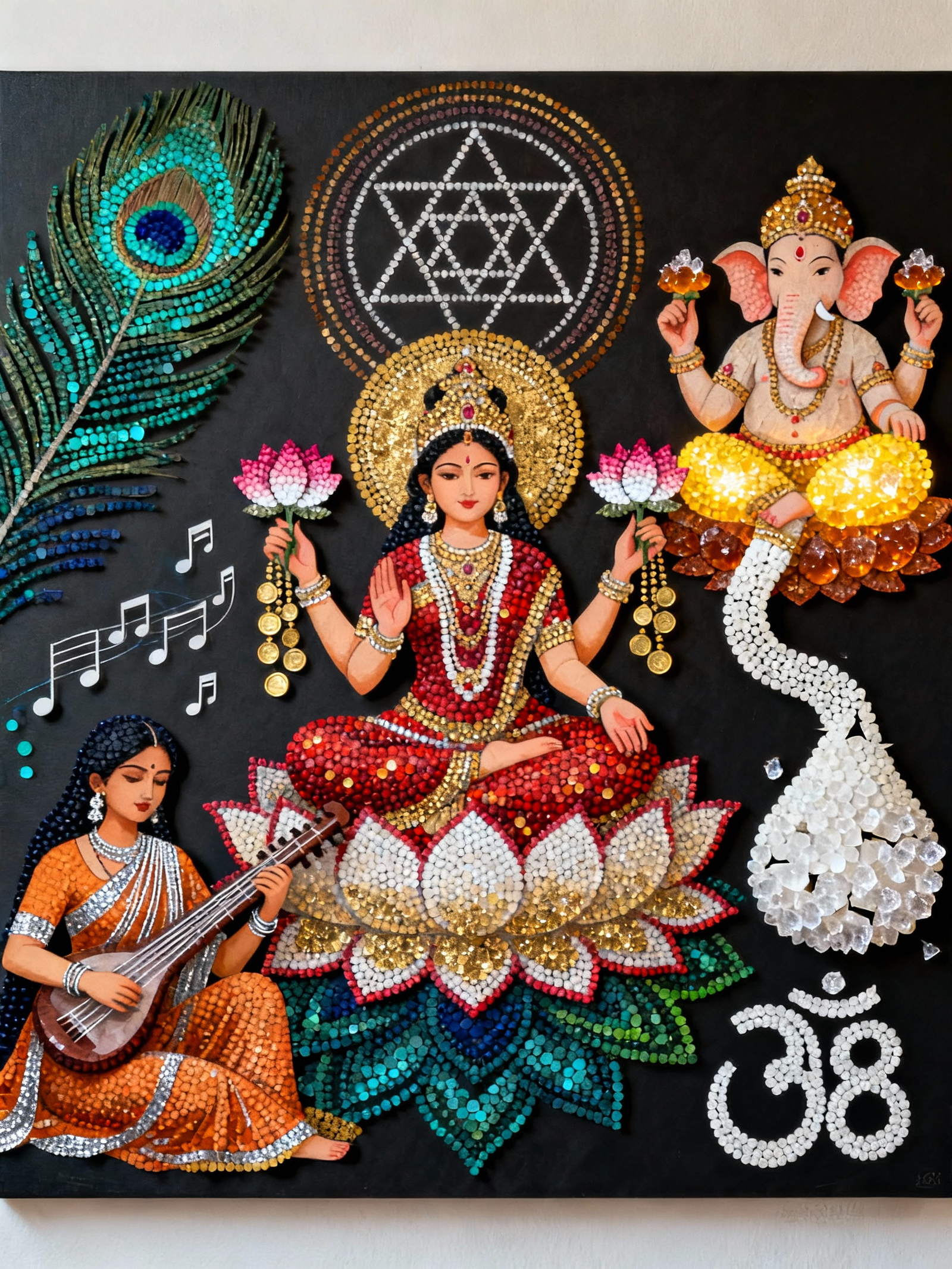 DiPAWALI MAA SARSAWATI LAXMI SHREE GANESHA